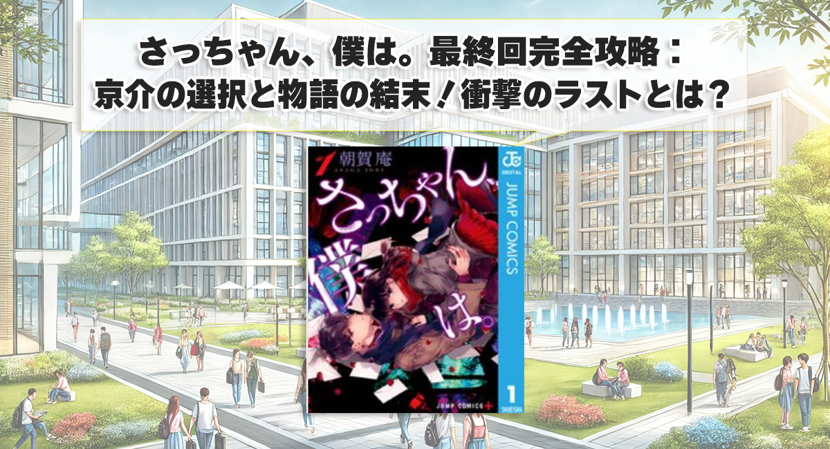 さっちゃん、僕は。最終回完全攻略：京介の選択と物語の結末！衝撃のラストとは？