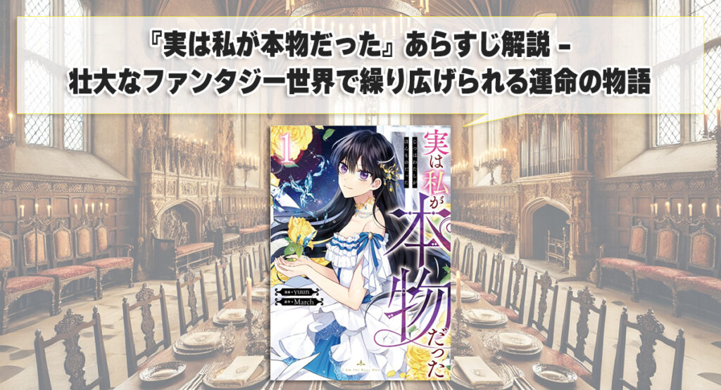 『実は私が本物だった』あらすじ解説 - 壮大なファンタジー世界で繰り広げられる運命の物語メイン画像